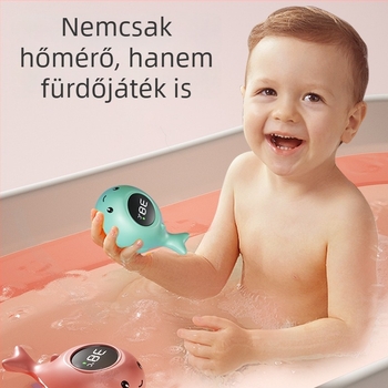 Fürdővíz-termométer babáknak digitális kijelzővel