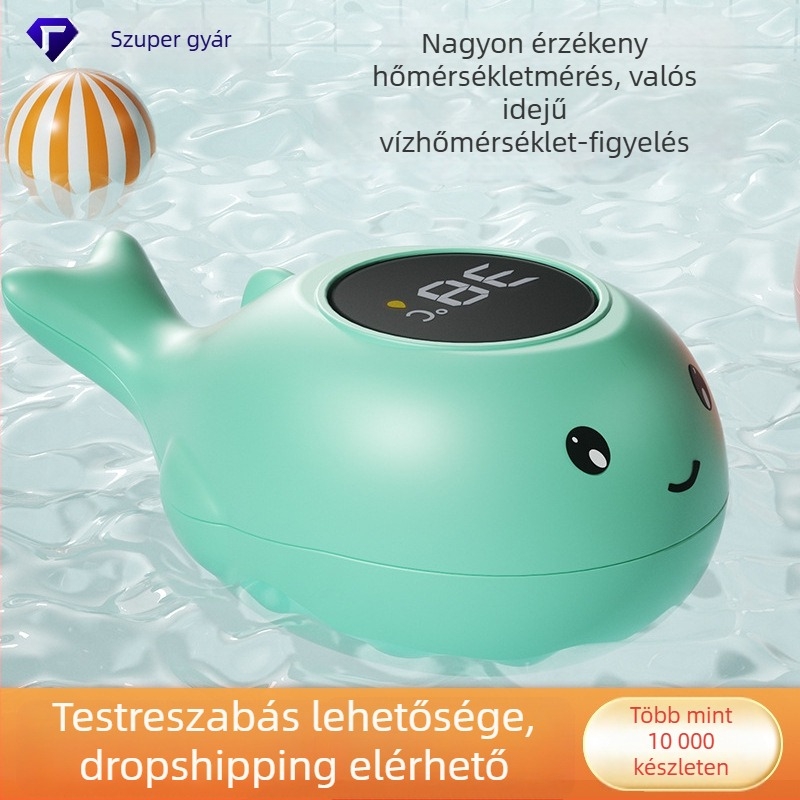 Fürdővíz-termométer babáknak digitális kijelzővel