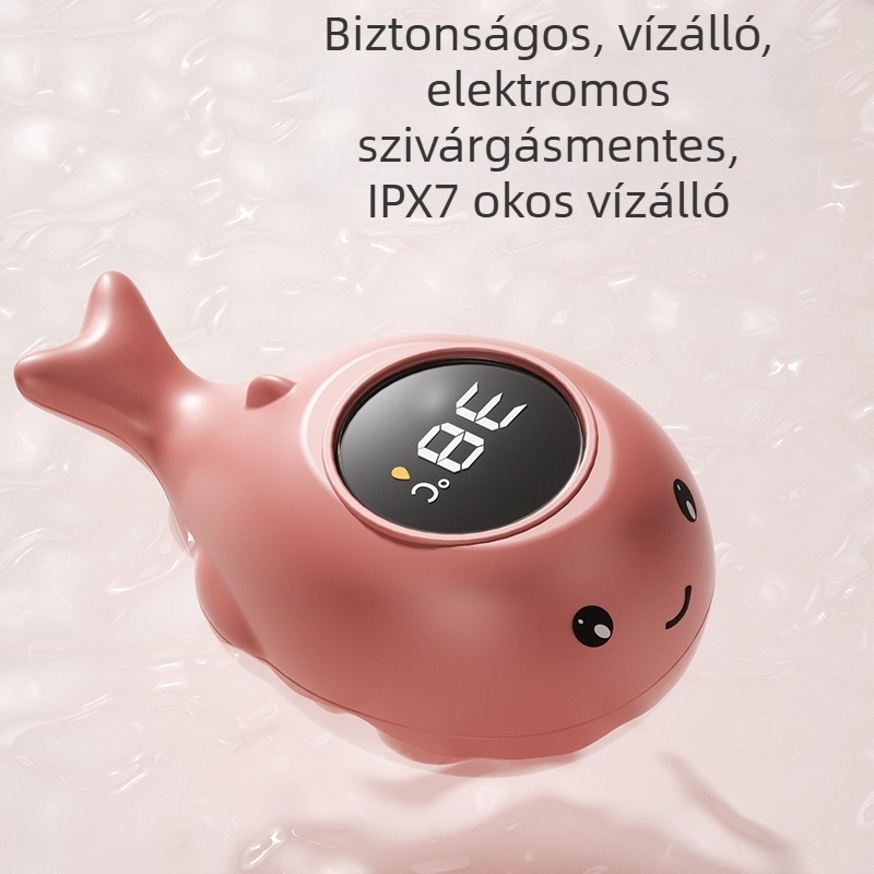 Fürdővíz-termométer babáknak digitális kijelzővel