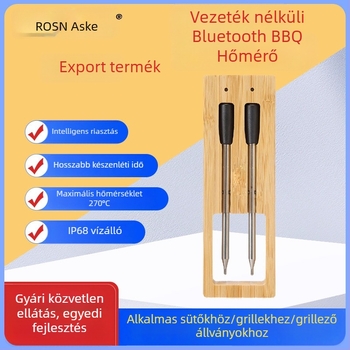 Vezeték nélküli Bluetooth BBQ-hőmérő – konyhai és hús hőmérő, 0.1°C felbontás