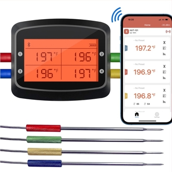 Vezeték nélküli Bluetooth BBQ-hőmérő – konyhai és hús hőmérő, 0.1°C felbontás