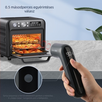Deli Home sorozat infravörös hőmérő, olaj- és vízhőmérő pisztoly, kézi
