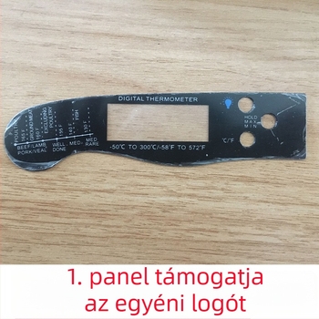 Új, szondás, vízálló hús-hőmérő grillsütőhöz, összecsukható, elektronikus.