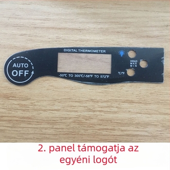Új, szondás, vízálló hús-hőmérő grillsütőhöz, összecsukható, elektronikus.