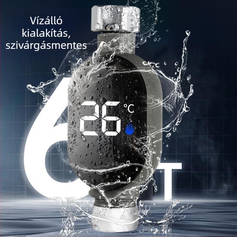 Babafürdővíz hőmérő, digitális kijelzővel, vízálló, háztartási használatra, LED hőmérséklet kijelző zuhanycsaphoz