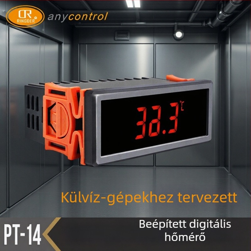 Ringder lézeres hűtőhöz tervezett hőmérő, elektronikus hőmérő digitális kijelzővel, Pt-14
