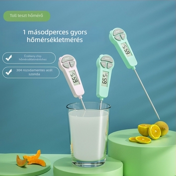 Medve formájú digitális hőmérő élelmiszerekhez és babafürdetéshez, elektronikus hőmérő rozsdamentes szondával