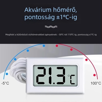 Digitális hőmérő sondával, nagy pontosságú elektronikus hőmérséklet-szenzor akváriumhoz és hűtőhöz