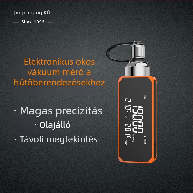 Vákuummérő VGW-mini hűtés-karbantartásra, precíz mérés (Márka: Jingchuang/Elitech; Modell: VGW-mini; Alkalmazási terület: hűtés-karbantartás; Jellemző: precíz mérés)