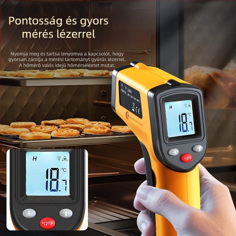 HEDAO infravörös konyhai hőmérő, 1° felbontás