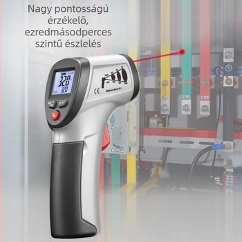 Huashengchang DT-811 infravörös hőmérőpisztoly, DT-810 infravörös hőmérő, DT-812 pontmérő intelligens hangos értesítéssel