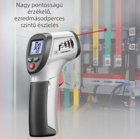 Huashengchang DT-811 infravörös hőmérőpisztoly, DT-810 infravörös hőmérő, DT-812 pontmérő intelligens hangos értesítéssel