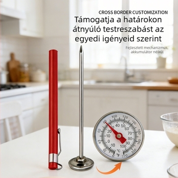 Élelmiszerhőmérő tollklipsz – hőmérsékletmérés, 1°C felbontás, stílus: tollklipsz hőmérő, csomagolás 120 darab