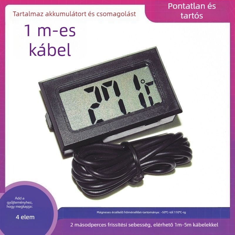 Digitális kijelzős vízhőmérő káddal, hűtővel és akváriummal; vízálló vezeték; Márka Unique; Termékkód: Mja5yfzggjuttdqvyh4fdgq058o=summer