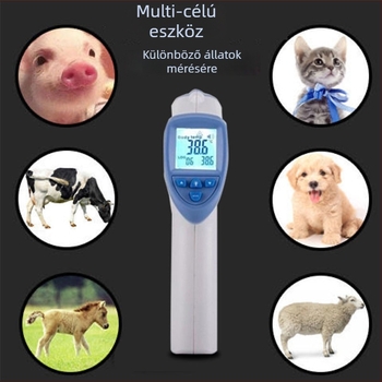 Érintés nélküli infravörös állatorvosi hőmérő, modell 8838, állatok számára (kutyák, macskák, sertések, szarvasmarhák és juhok)