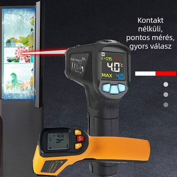 Kapcsolatmentes infravörös hőmérő víz- és olajhőmérséklet mérésére, nagy pontosságú, konyhai és ipari használatra