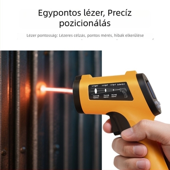 Magas pontosságú infravörös hőmérő ipari hőmérsékletméréshez, olaj- és sütőhőmérséklet