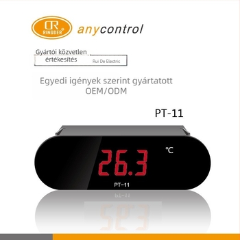 Ipari digitális hőmérő szenzorral, digitális kijelzővel, max. 300°C