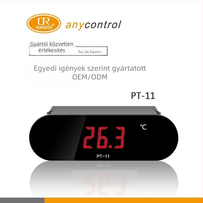 Ipari digitális hőmérő szenzorral, digitális kijelzővel, max. 300°C