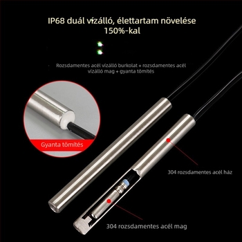 Ipari infravörös víz hőmérő digitális kijelzővel, CJM-300A modell