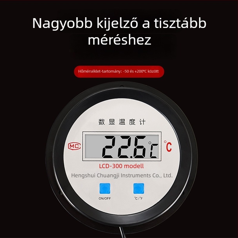 Ipari infravörös víz hőmérő digitális kijelzővel, CJM-300A modell