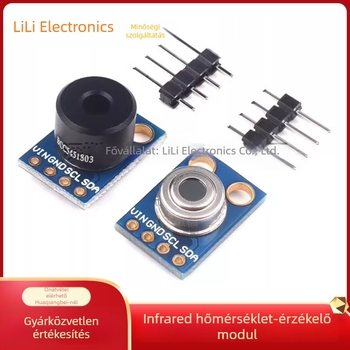 Infravörös hőmérséklet-érzékelő modul MLX90614ESF, GY-906-BAA/BCC, MLX90614-DCI, 5V tápegység