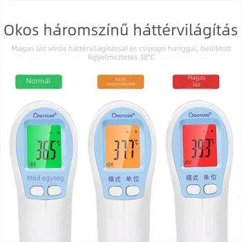 Beerkon 308 érintésmentes infravörös hőmérő háztartási használatra, gyermekek és felnőttek számára (modell 308, digitális hőmérőpisztoly)