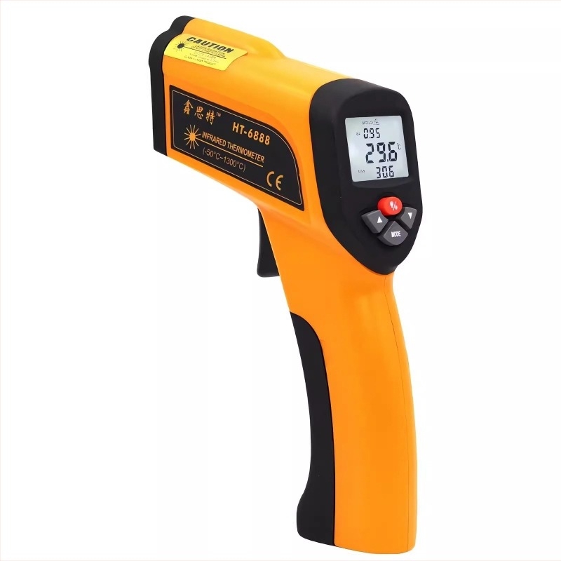 Xinsite Ipari hordozható infravörös hőmérő és nedvességmérő HT-6898/6888/6889, válaszidő 10 ms