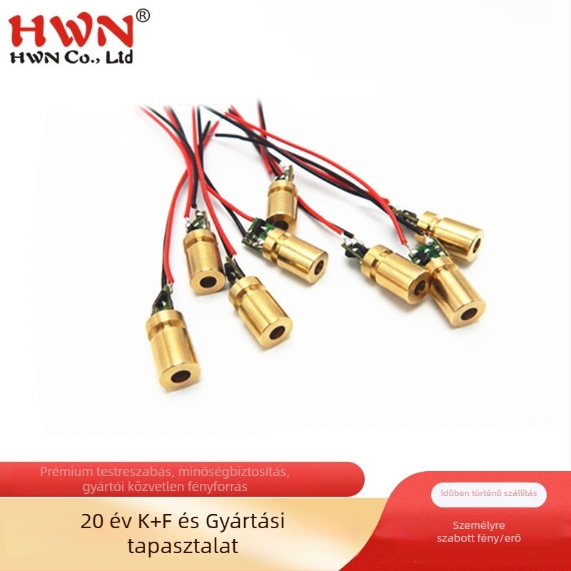 HWN infravörös hőmérő lézerfej 8-pontos középpontú lézermodullal, többszögű mérés, lézervonal szélesség 2