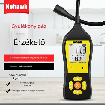 Xin Miao zsebdetektor gyúlékony gázok szivárgásának észlelésére - kézi, alkalmas gyúlékony gázokra