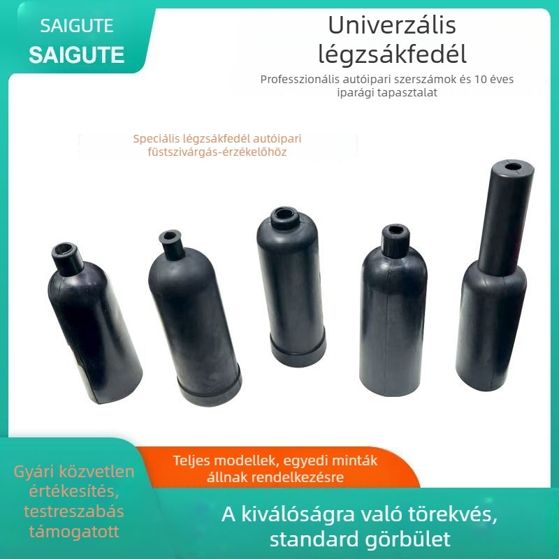 Autójavító füstszivárgás detektorához készült bőrtok, univerzális gumiból készült légzsák füstdetektorokhoz