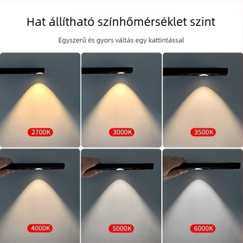 Hordozható színhőmérséklet-mérő LED-del, CRI ≥95, feszültség ≤36V, gombos kapcsoló, műanyag ház