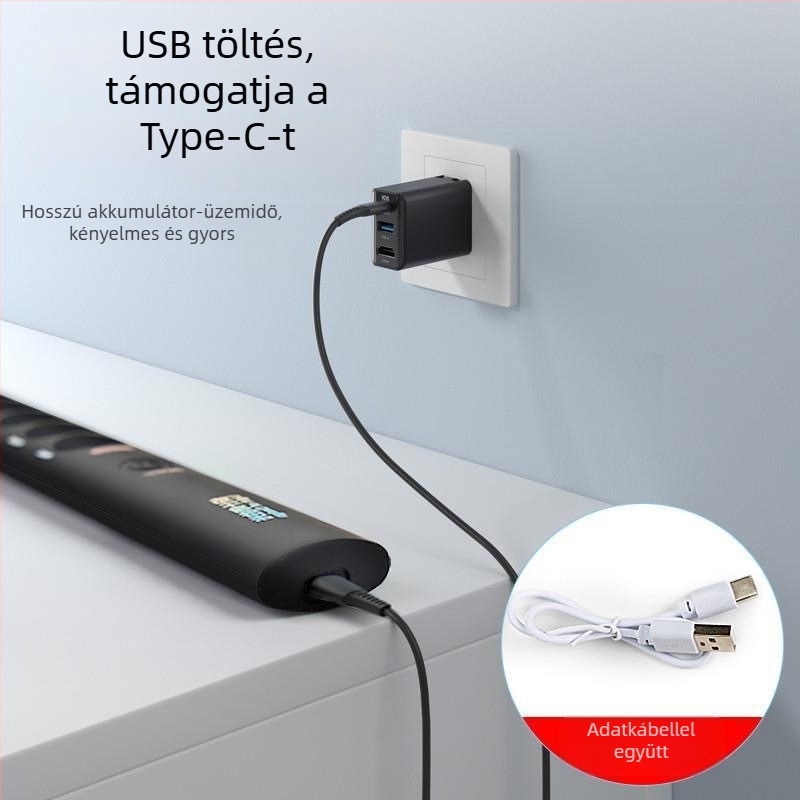 Hordozható színhőmérséklet-mérő LED-del, CRI ≥95, feszültség ≤36V, gombos kapcsoló, műanyag ház