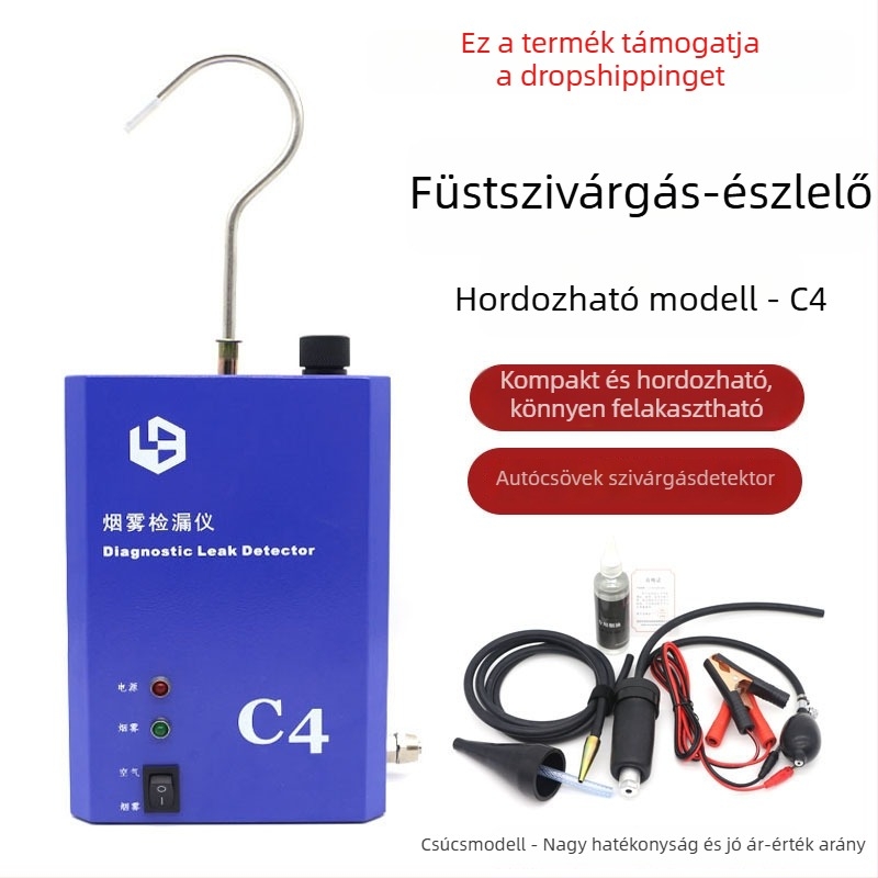 Anjianda Autóhiba Detektor C4 — Füstszivárgás detektor a befúvó- és kipufogórendszerhez és az olajkörhöz