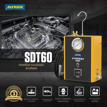 Autóipari füstszivárgás-detektor SDT60 – AUTOOL, működési tartomány 0–50°C, detektáló rendszer 00, magáncímke licencelhető