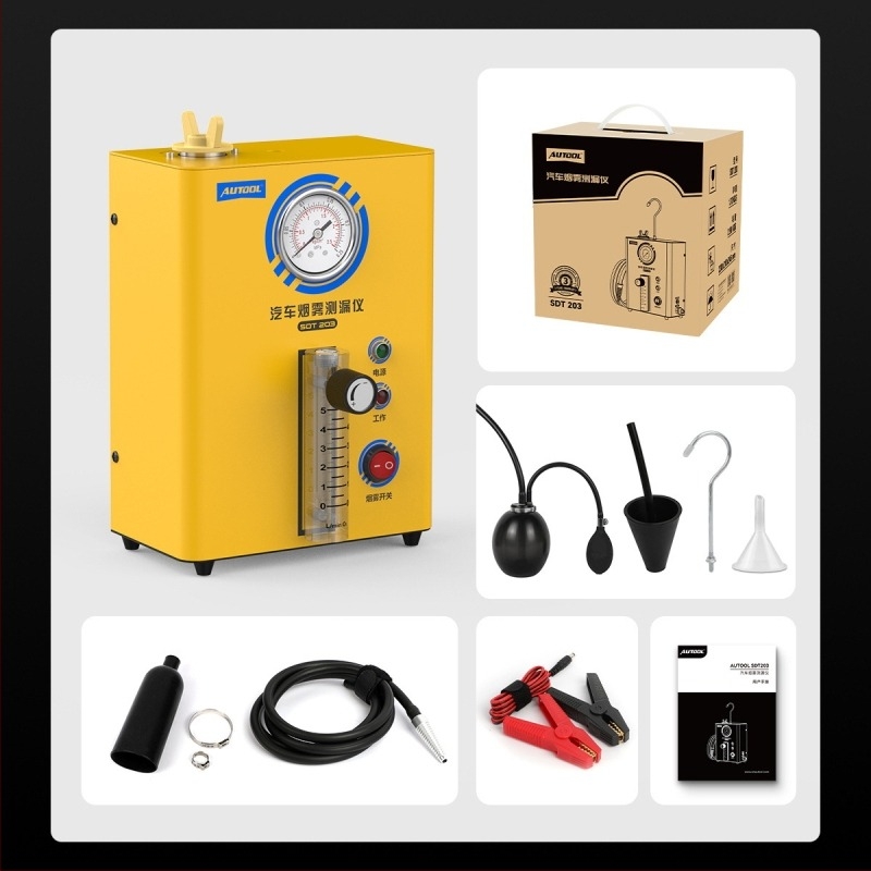 AUTOOL SDT203 autófüst-detektor, autócső rendszerrel, 12 V, -20–75 °C