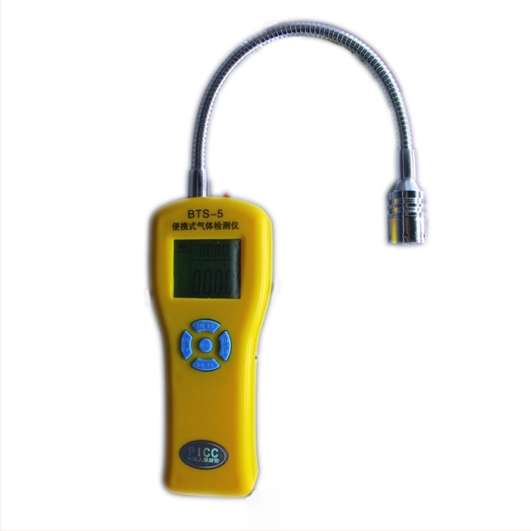Anfu BTS-5 hordozható gyúlékony gáz-detektor LCD valós idejű kijelzővel, mérés tartomány 0-100 LEL, pontosság 1 LEL, tápfeszültség DC8.4V