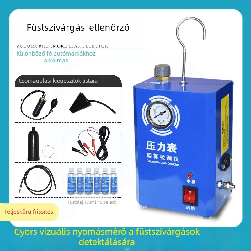 Autó füstszivárgás-detektor a csővezeték-rendszerekhez, 12V, -20…60°C, Tamut TMT-100853