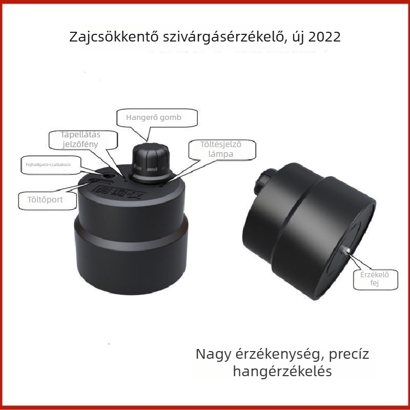 Vezeték nélküli fal- és csővezeték-szivárgásdetektor hangfelvétellel, hangnöveléssel és zajcsökkentéssel
