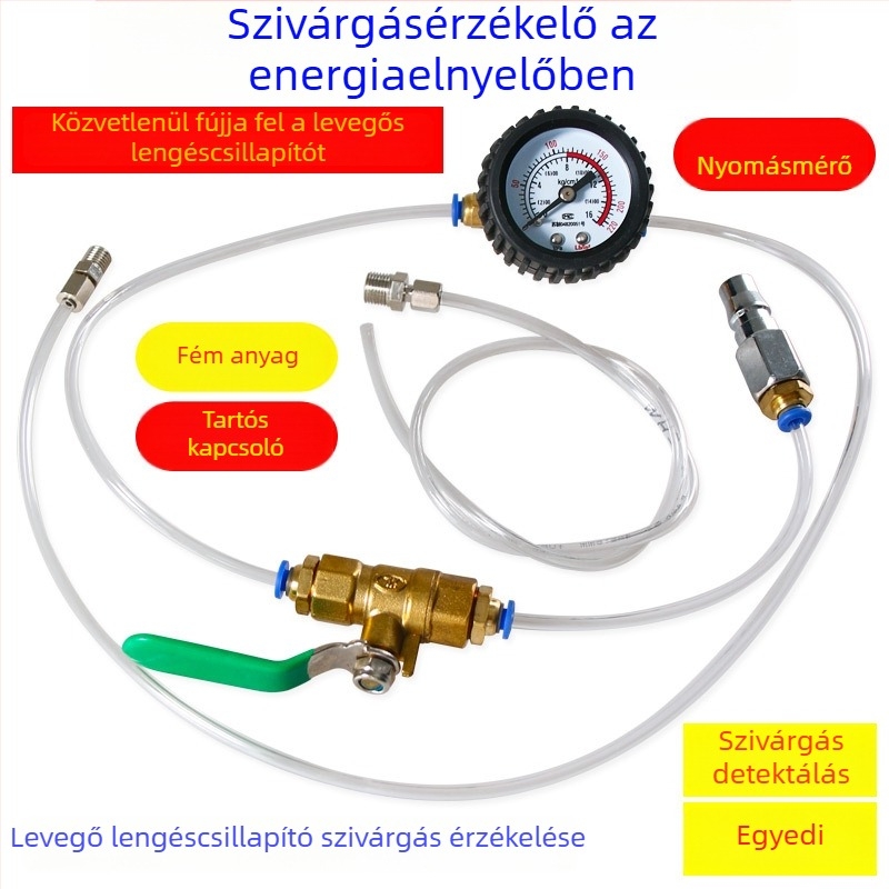 Autó lengéscsillapító-szivárgás detektora – pneumatikus szivárgásdetektor, ötvözött acél anyagú készlet, metrikus formátum