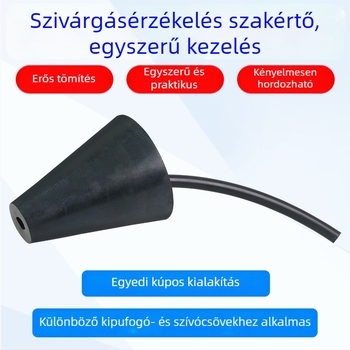 Autófüstszivárgás detektor készlet légzsák adapterrel, füstolajos dugóval, füstgép és olajtömítő sapkával