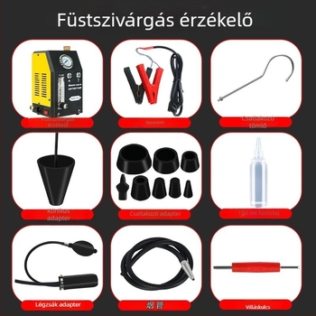 Autóipari füstszivárgás detektor – szivárgás-diagnosztikai eszköz, Modell 02, eredet: Kína, autójavításra, nemzetközi export