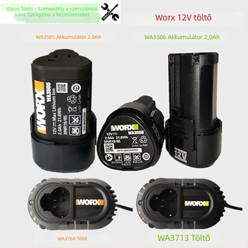 Vickers 12V Li-ion akkumulátor 2.0Ah WA3506, WX128 WX130 univerzális töltővel