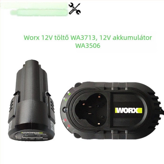 Vickers 12V Li-ion akkumulátor 2.0Ah WA3506, WX128 WX130 univerzális töltővel