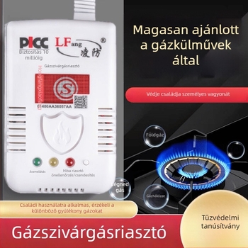Zsebméretű gázriasztó detektor, modell Gas alarm, márka Jingshengcheng, gyúlékony gázokra alkalmas, 3C tanúsítvány 2025081801002772