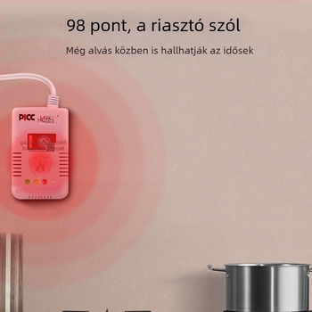 Zsebméretű gázriasztó detektor, modell Gas alarm, márka Jingshengcheng, gyúlékony gázokra alkalmas, 3C tanúsítvány 2025081801002772