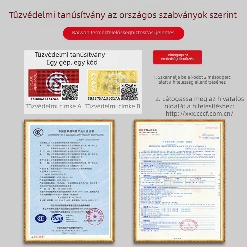 Zsebméretű gázriasztó detektor, modell Gas alarm, márka Jingshengcheng, gyúlékony gázokra alkalmas, 3C tanúsítvány 2025081801002772