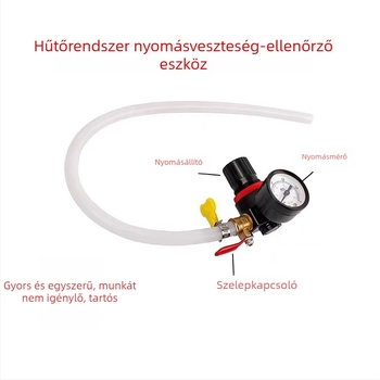 Quick Bright autóhűtő rendszer nyomáspróba és szivárgásvizsgáló készülék légpumpával
