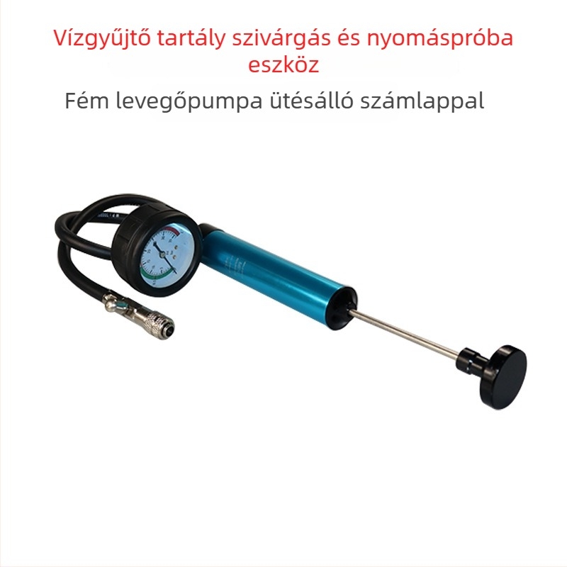Autóhűtési rendszer teszter: nyomásmérővel, szivárgásdetektorral és vákuumos töltőeszközzel