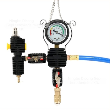 VIKTEC 28 darabos autóvíztartály-teszter készlet – PP anyag, nyomásmérő és szivárgásdetektáló eszközök